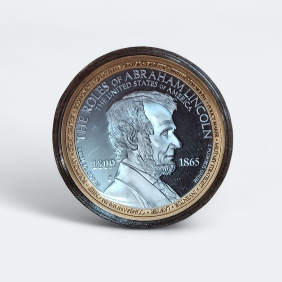 2017 Abe Lincoln Commander-in-Chief commemorative proof 50mm 54g coin - Picture 1 of 5